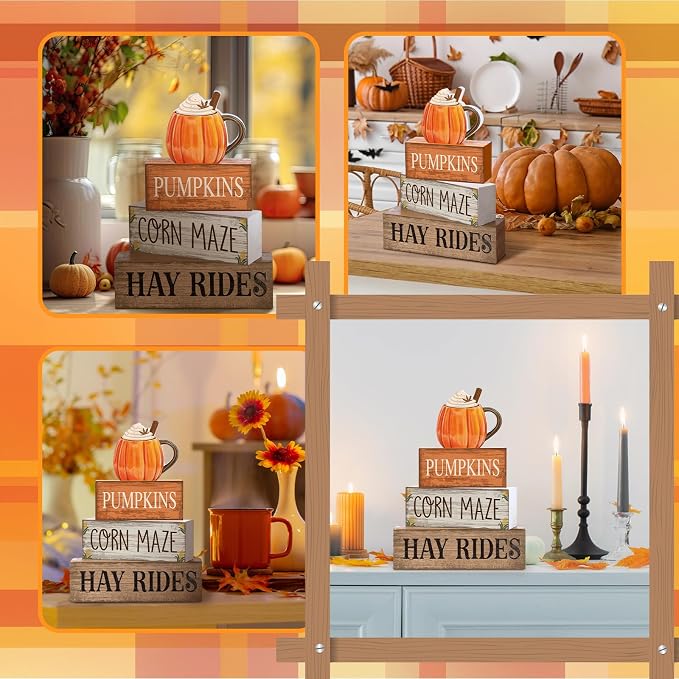 Lineshading 4 Pcs Fall Decorations - Image 4
