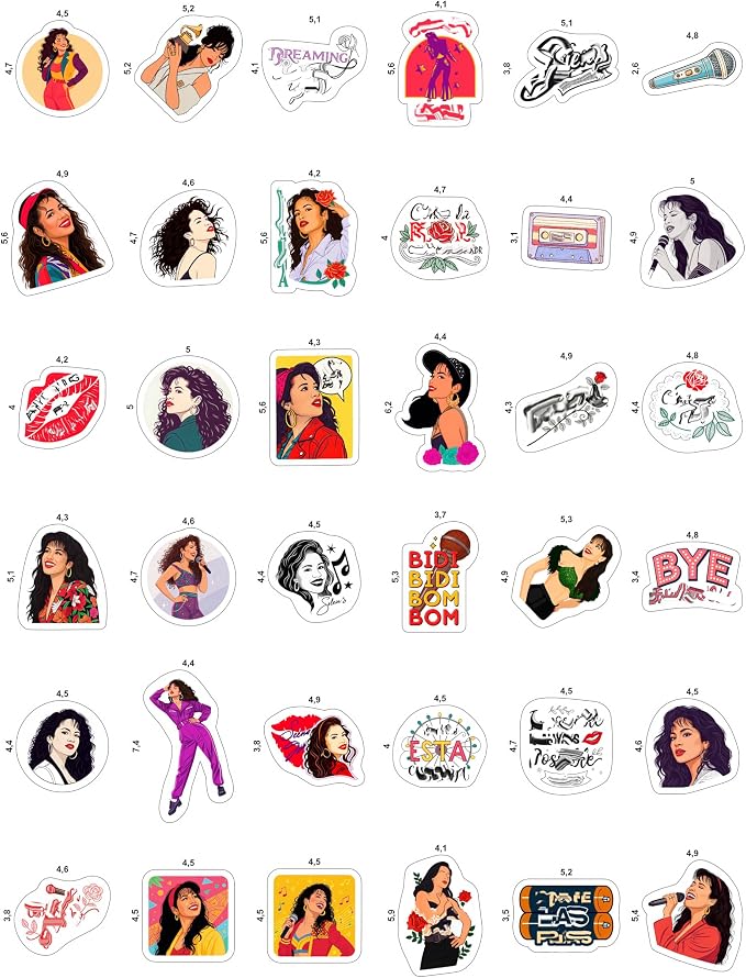 100Pcs Selena Quintaalina Stickers - Image 3