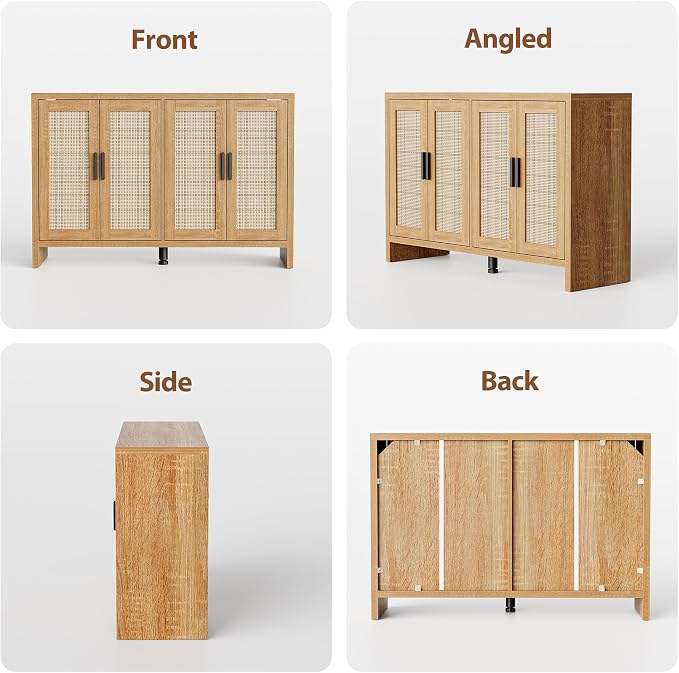 Mericonia Rattan Buffet Cabinet - Image 9