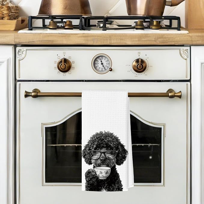 Funny Portuguese Water Dog Kitchen Towels, Dog Kitchen Accessories, Chef Gifts - Image 2