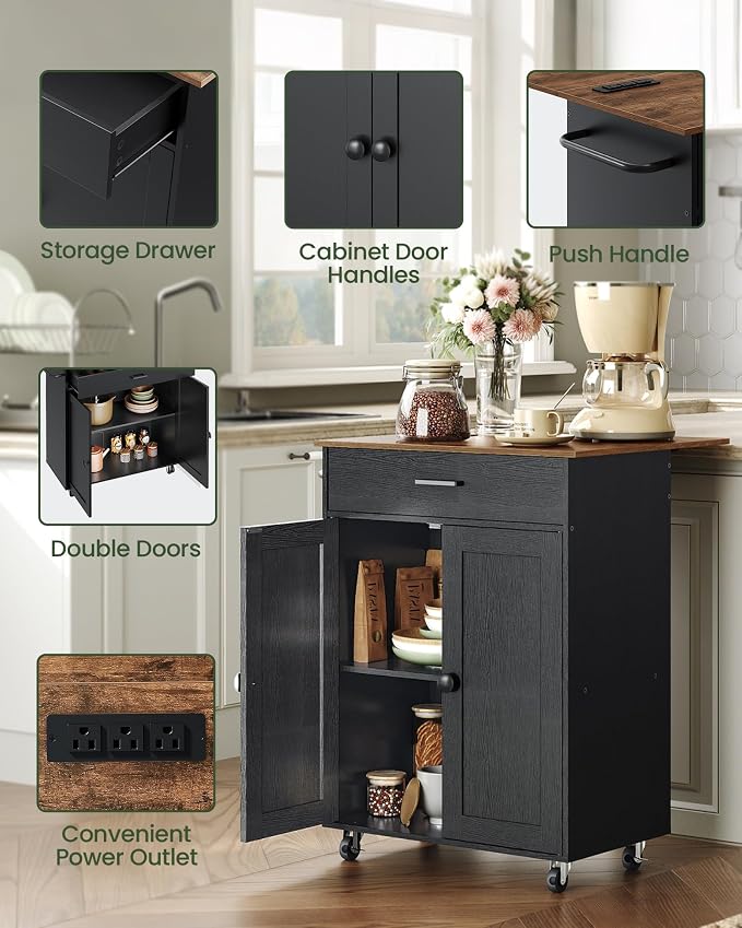 CHOEZON Kitchen Island, Kitchen Island Cart - Image 6