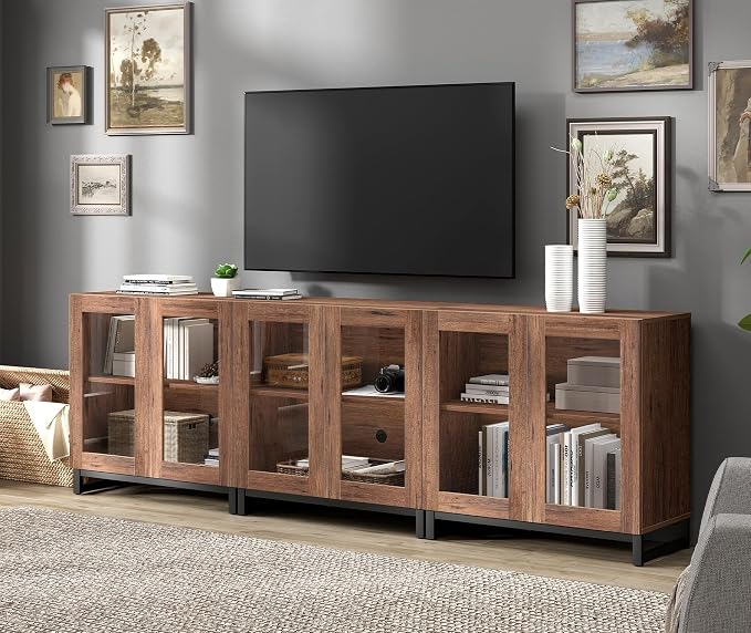 WAMPAT Sideboard Buffet Cabinets, Modern Credenza Sideboard - Image 9