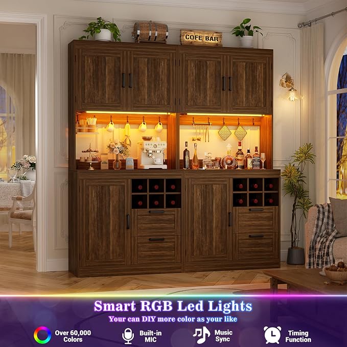 Unikito 72" Tall Kitchen Pantry Cabinet - Image 4