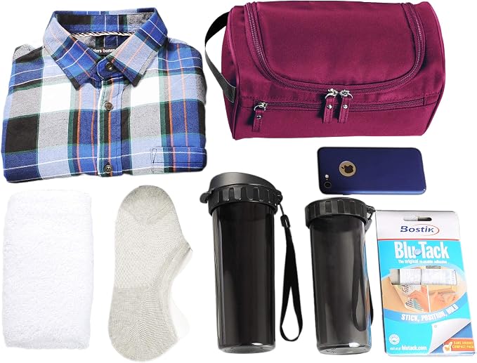 Vercord Mens Toiletry Bag Wash Travel Small Shaving Dop Kit Shower Bathroom - Image 5