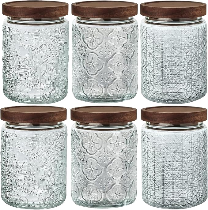 24 OZ Airtight Glass Storage Jar by Unknown
