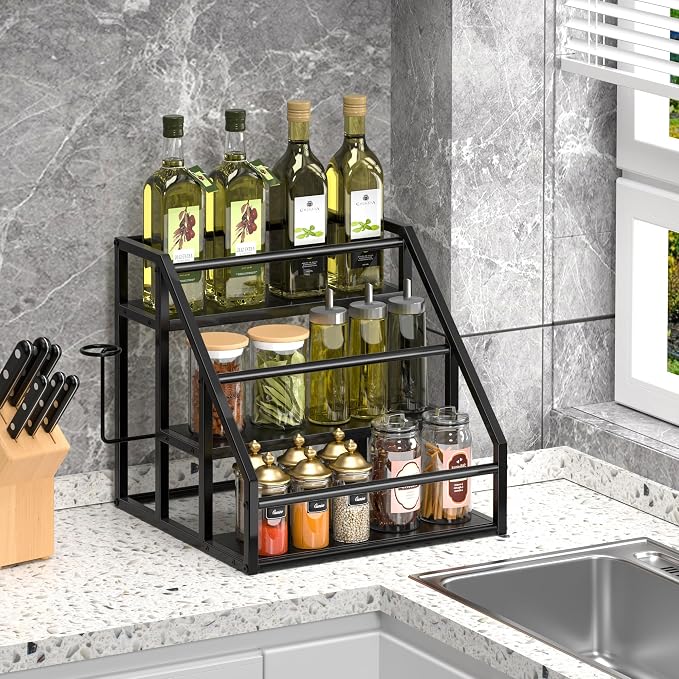 Coffee Syrup Rack Organizer, Spice Racks, Syrup Bottle Holder Stand - Image 4