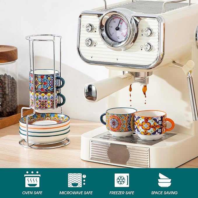 vancasso 2.5 Oz Stackable Espresso Cups - Image 4