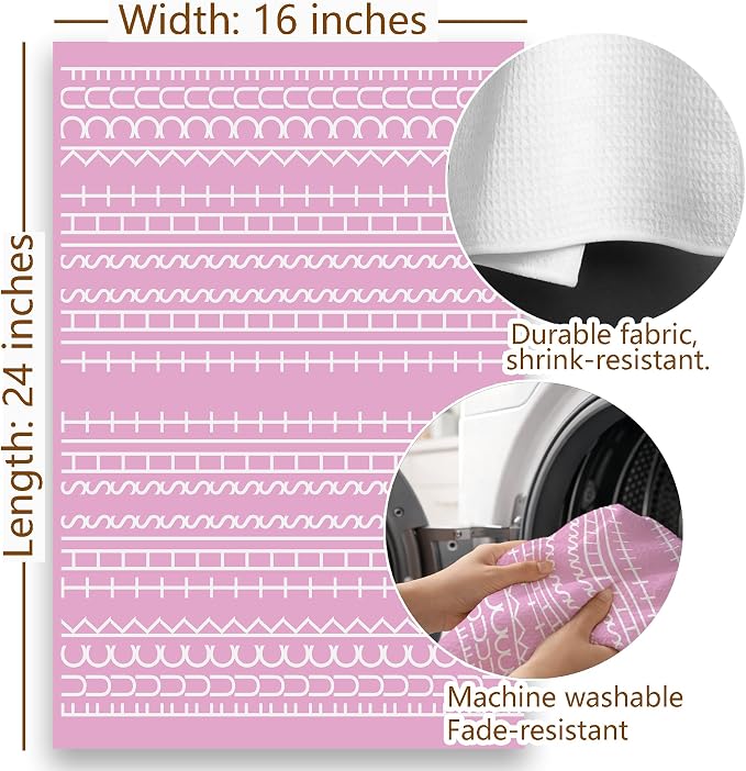 Funny Pink Kitchen Towel, Dark Humor Dish Tea Towel, Funny Swear Word Hand - Image 7