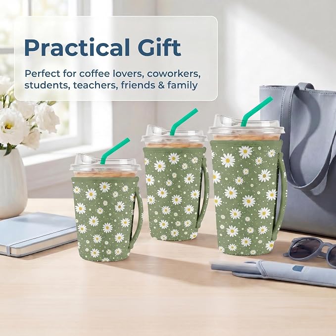Artsocket 3 Pack Reusable Iced Coffee Sleeve - Image 7