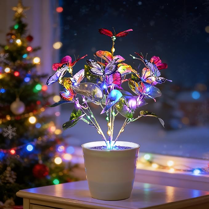 Colorful Butterfly Lamp Night Light by Hibeauti