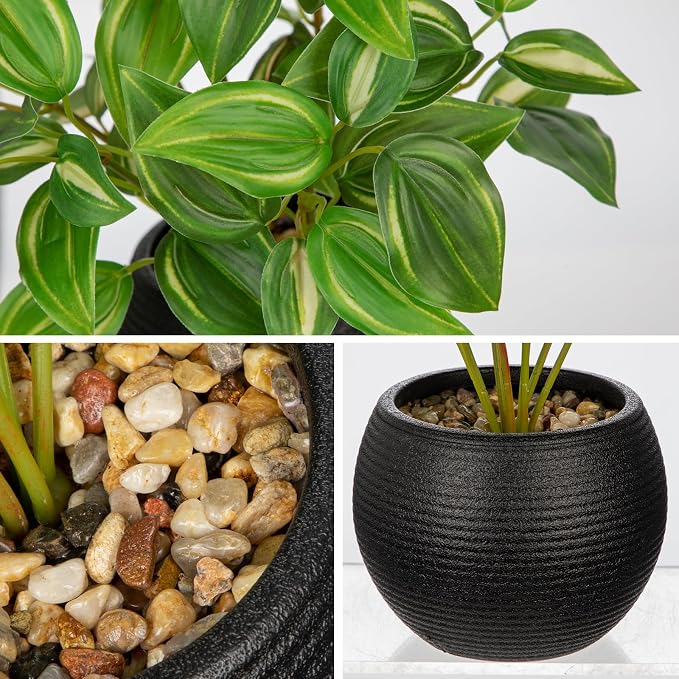 2 Packs Artificial Plants in Black Pot - Image 6