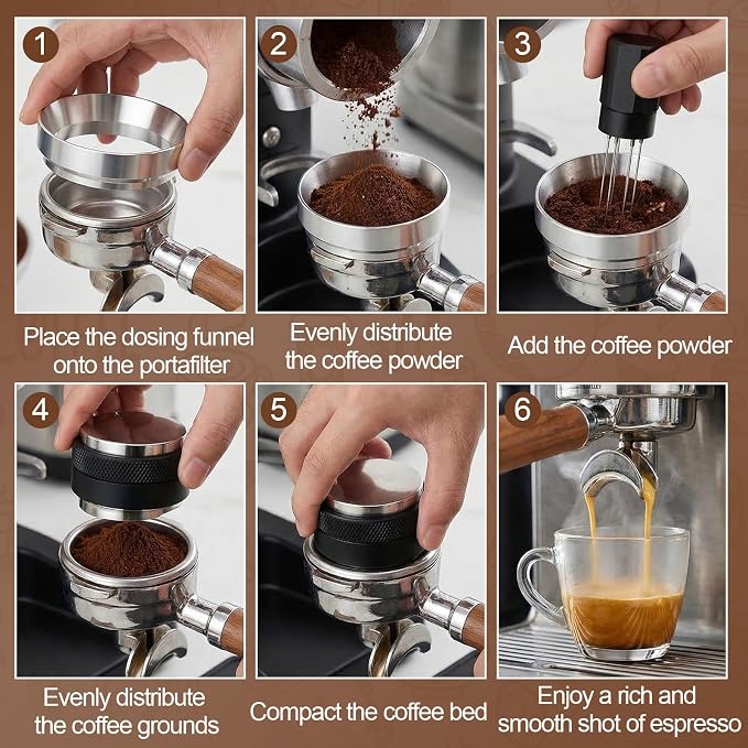 3 Pcs 51mm Espresso Accessories Kit, Include 2 in 1 Coffee Distributor and - Image 7