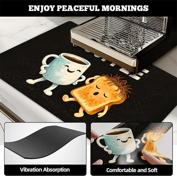 Dish Drying Mat Large Coffee Mat Absorbent Drying Mat - Image 3