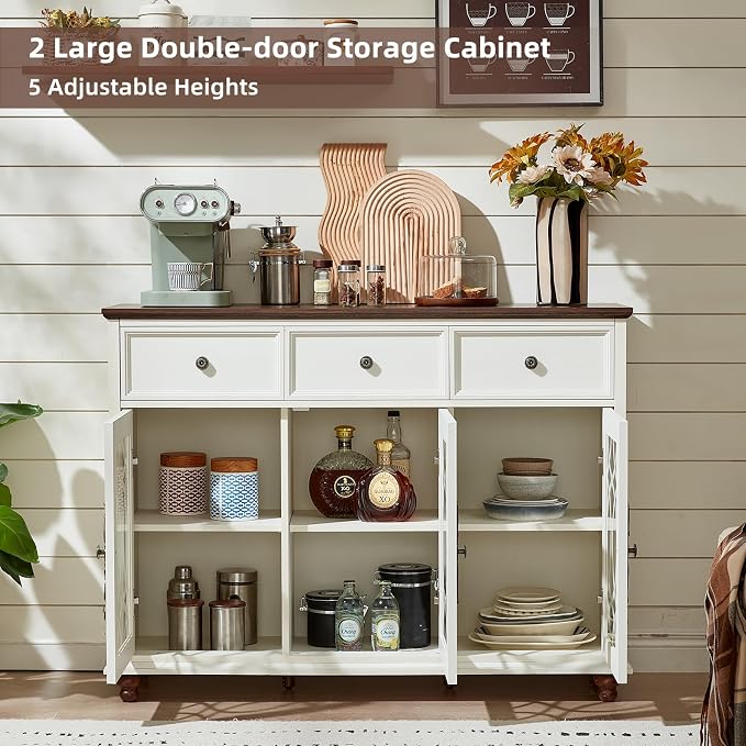 Joaxswe Farmhouse Sideboard Buffet Cabinet - Image 7