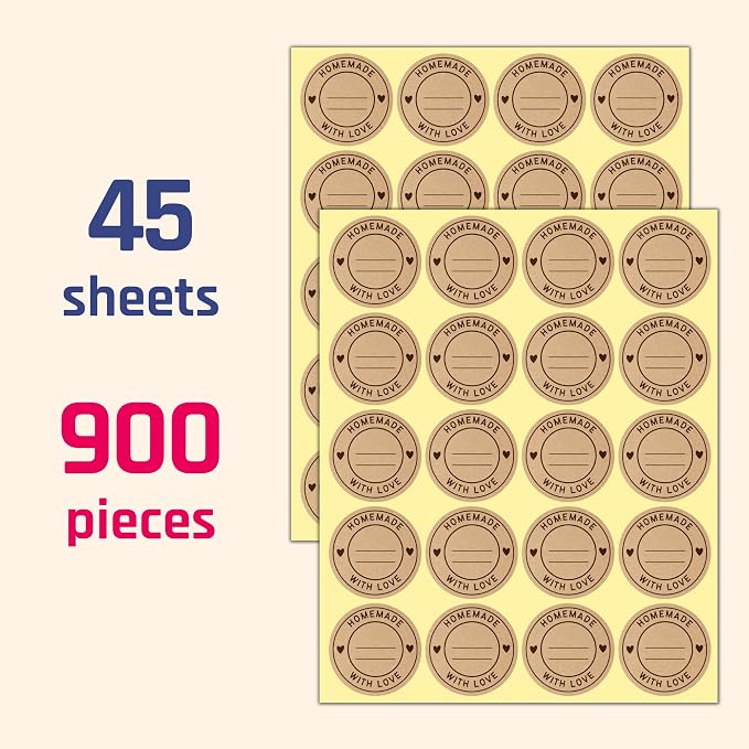 900 Pieces, Canning Labels for Jars to Write On - Image 6