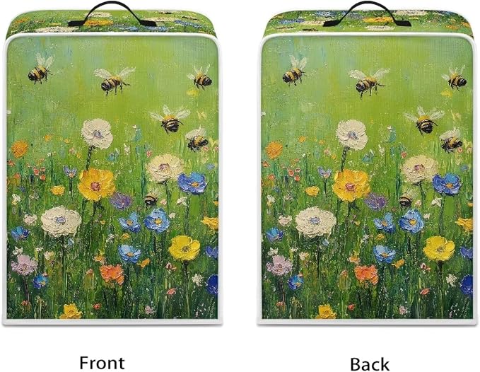 Flower Bee Design Coffee Machine Covers - Image 2