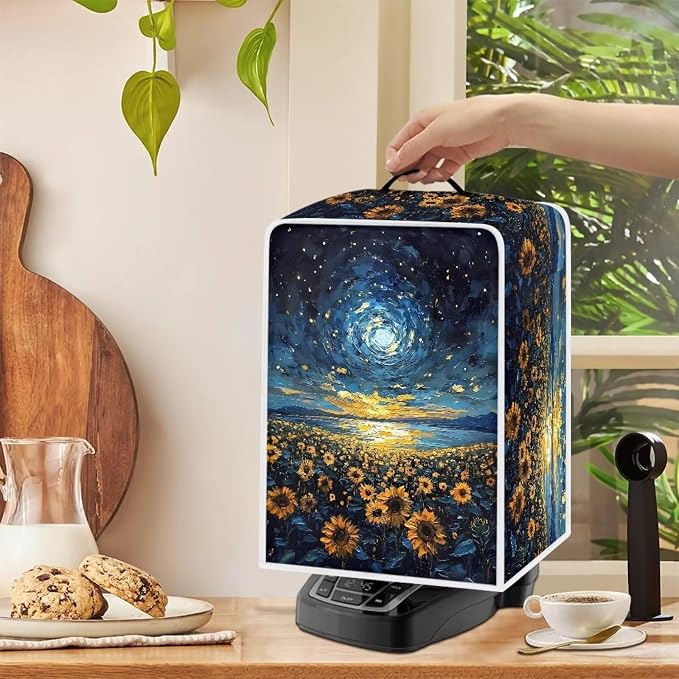 Sunflower Starry Sky Coffee Machine Covers Anti Dust Covers - Image 4