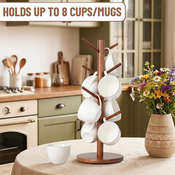 MyLifeUNIT Mug Holder Tree, 360° Rotated Coffee Cup Holder - Image 3