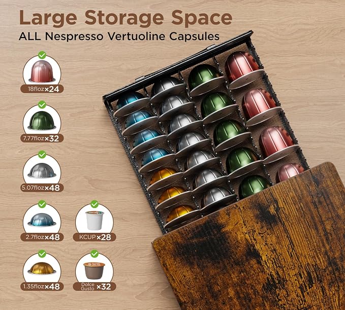 HFHOME Coffee Pod Holder Drawer Compatible - Image 5