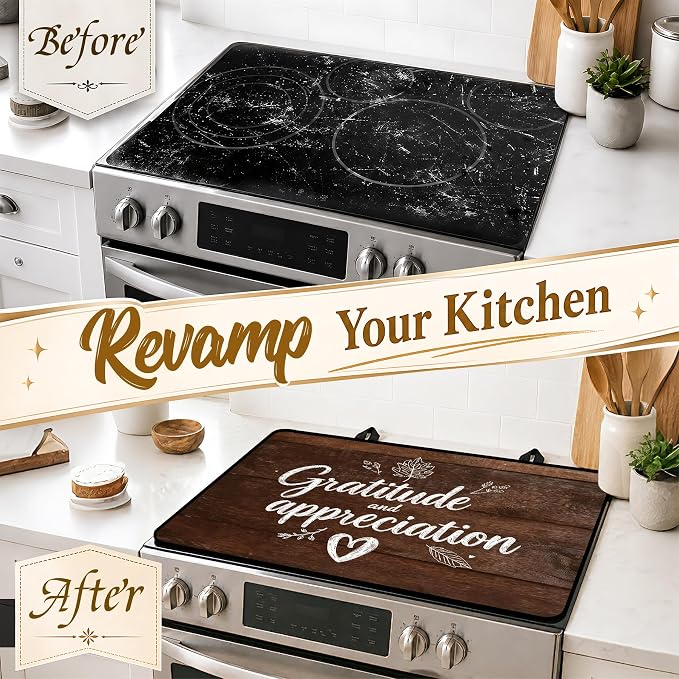 Multi-Design Stove Top Cover for Glass/Electric Stoves, 3-in-1 Counter - Image 4
