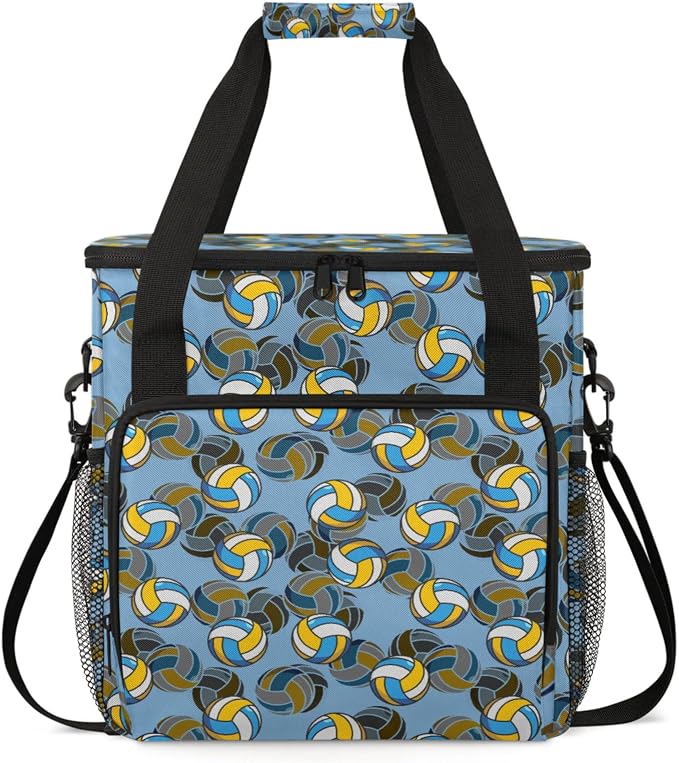 Volleyball Coffee Maker Travel Bag, Volleyball Large Carrying Storage Case by Home