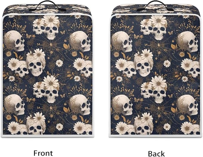 Skull Daisy Coffee Machine Dust Cover Waterproof Universal Barista Express - Image 2