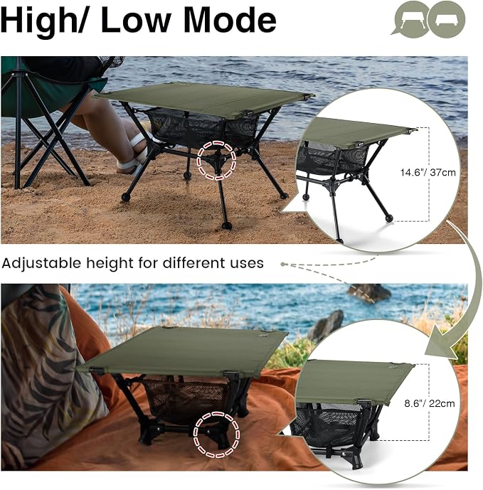 ONETIGRIS Dipper Camping Table, Lightweight Portable Folding Table - Image 6