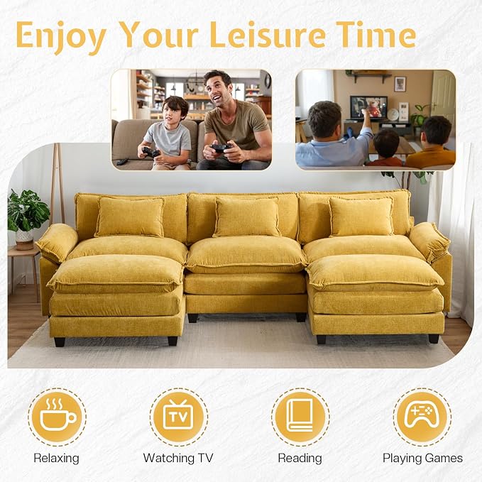Modular Sectional Sofa, Cloud Couch - Image 6
