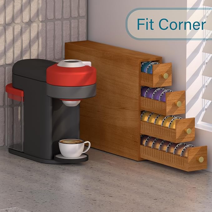 Suli Coffee Pod Holder, 52 Pods Large Capacity, 4-Tier Coffee Pod Organizer - Image 8