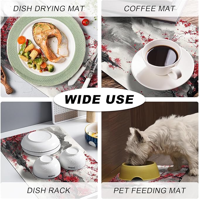 Coffee Mat, Coffee Bar Accessories Fit Under Coffee Maker Espresso Machine - Image 7