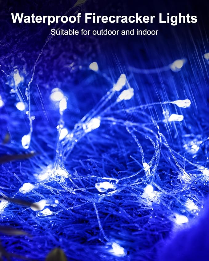 Fairy Lights Battery Operated, Twinkle String Lights Waterproof Silver Wire 5 - Image 2