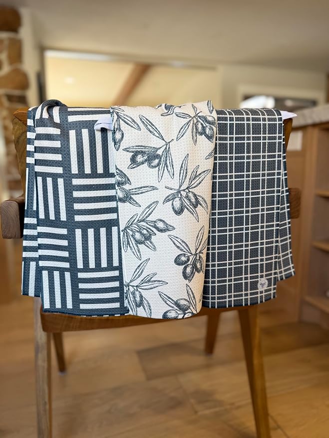 || 3 Pack|| Double Sided Dish Towels || Waffle Weave Microfiber || Highly - Image 9