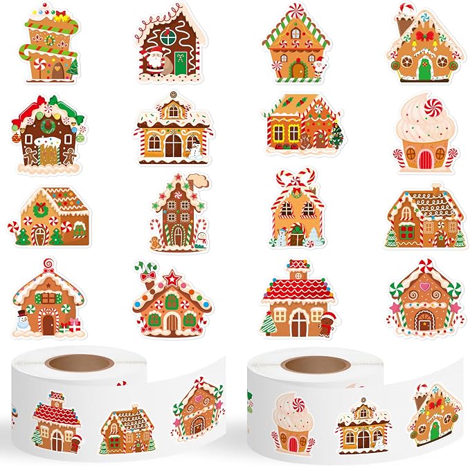 Haooryx Gingerbread House Sticker Rolls by Haooryx