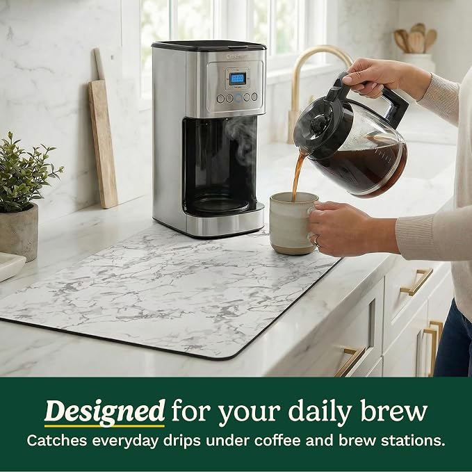 Cuisinart Coffee Mat for Countertop–Quick-Dry Absorbent Coffee Bar Mat for - Image 2