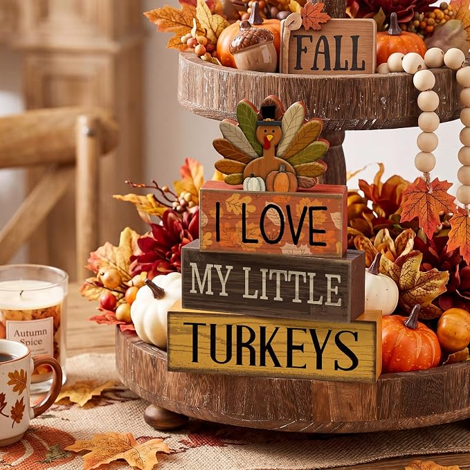 Lineshading 4 Pcs Fall Table Decorations - Image 3