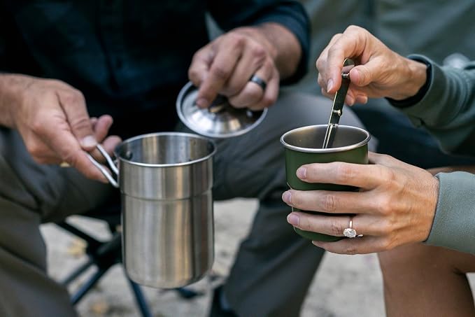 Stansport Stainless Steel Camping Cookware Set – Durable Nesting Mess Kit - Image 10