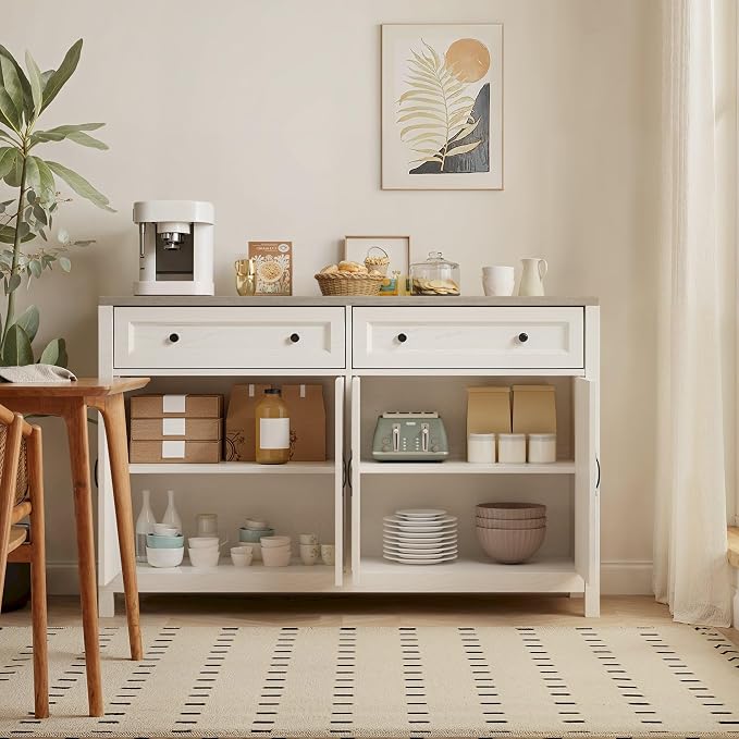 Gizoon Farmhouse Kitchen Sideboard Buffet Cabinet - Image 2