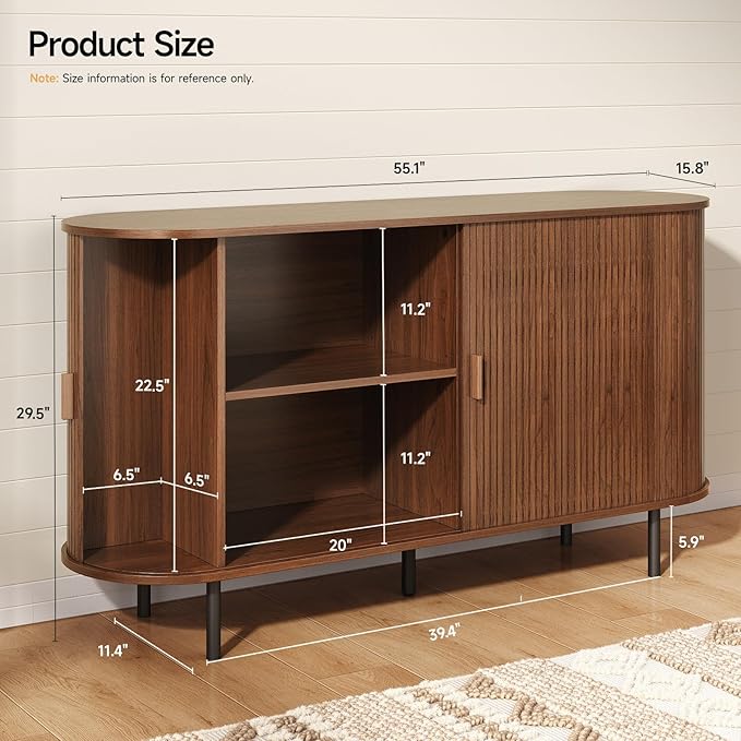 ONBRILL 55" Sideboard Buffet Cabinet - Image 2