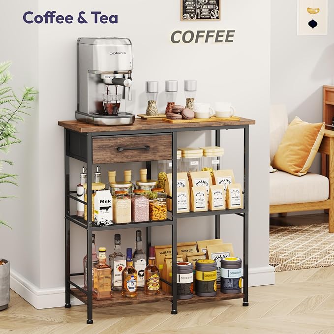 SWTYMIKI Bakers Rack with Storage - Image 7