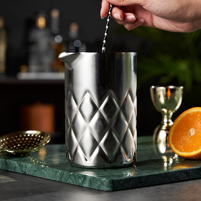 Viski Double Walled Stainless Steel Cocktail Mixing Glass, - Image 6