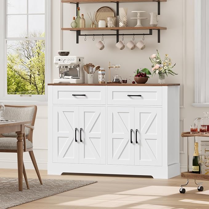 BOTLOG 47.2" Farmhouse Buffet Cabinet - Image 2