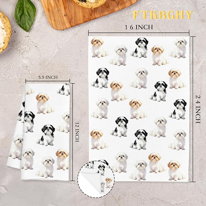 Shih Tzu Kitchen Towels, Dog Lover Gifts - Image 7