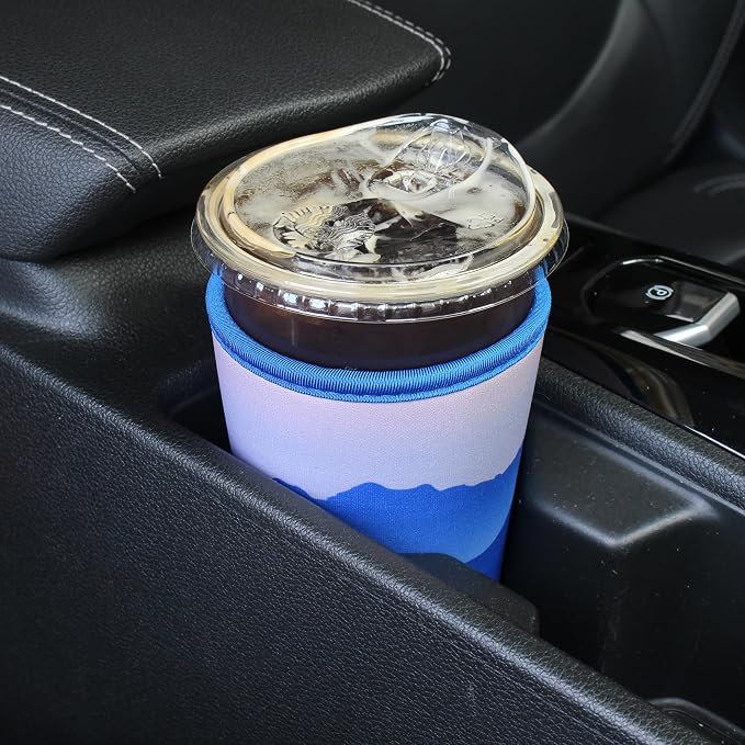 2 Pack Reusable Iced Coffee Sleeves - Image 4