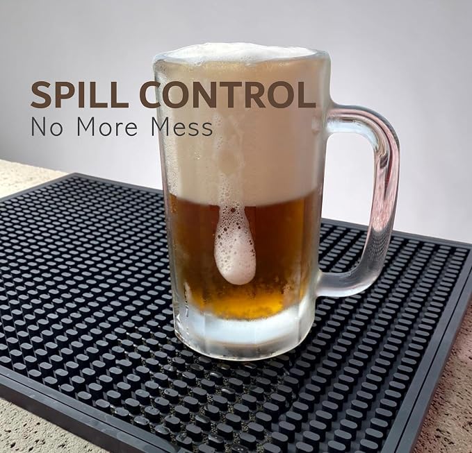 Bar Mat Bundle 2-Pack 12x6" Bar Spill Mats + Counter Mat 18x12”| Non-Slip - Image 5