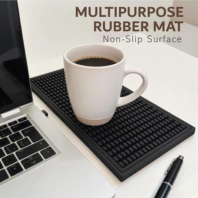 2 Pack Rubber Bar Mat – Non-Slip Spill & Drip Mat - Image 4