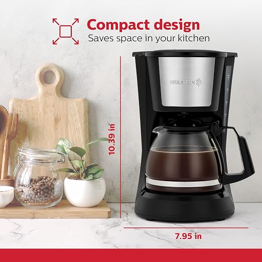 Holstein Housewares 5 Cup Drip Coffee Maker – Compact and User-Friendly - Image 6