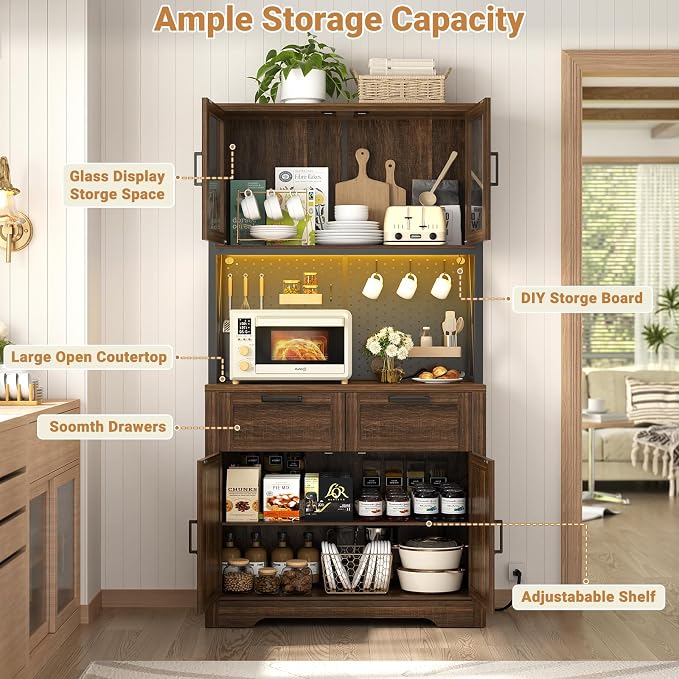 Unikito 71" Pantry Cabinet - Image 7