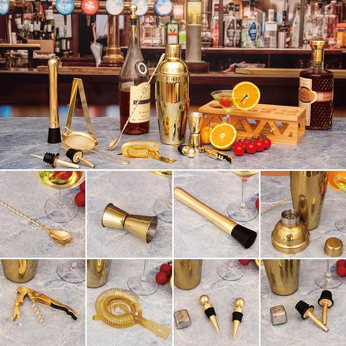 Cocktail Shaker Set Bartender Kit - Image 5