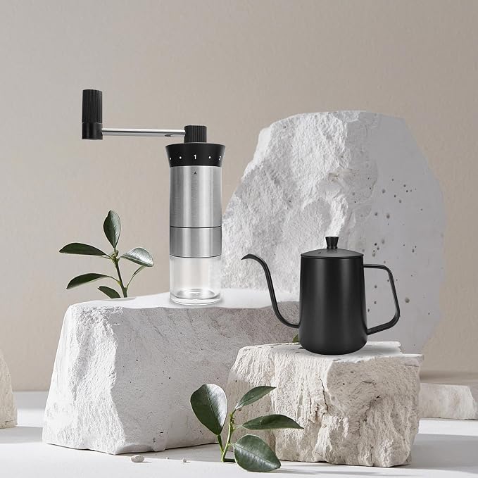 SuperCook Hand Drip Pour Over Coffee Set, All in One Includes Gooseneck Kettle - Image 7