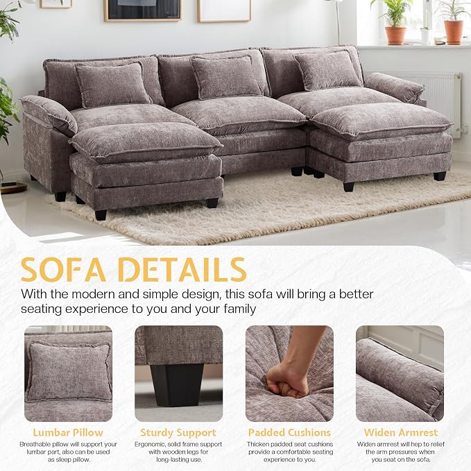 Modular Sectional Sofa, Cloud Couch - Image 5